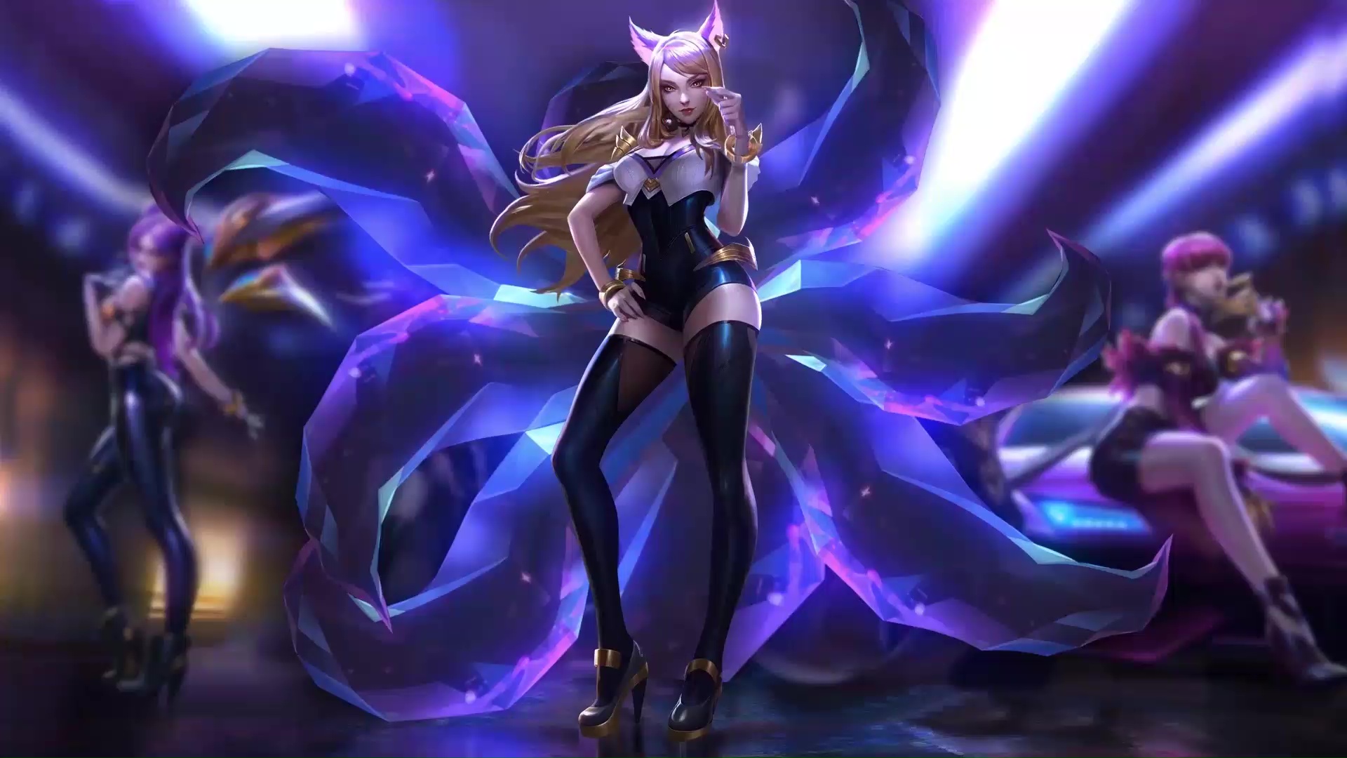 League of Legends (LOL) : K/DA Ahri (Anime Fanart) 4K wallpaper download