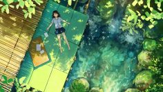 Anime Girl Watching Shooting Star Alone Live Wallpaper - WallpaperWaifu