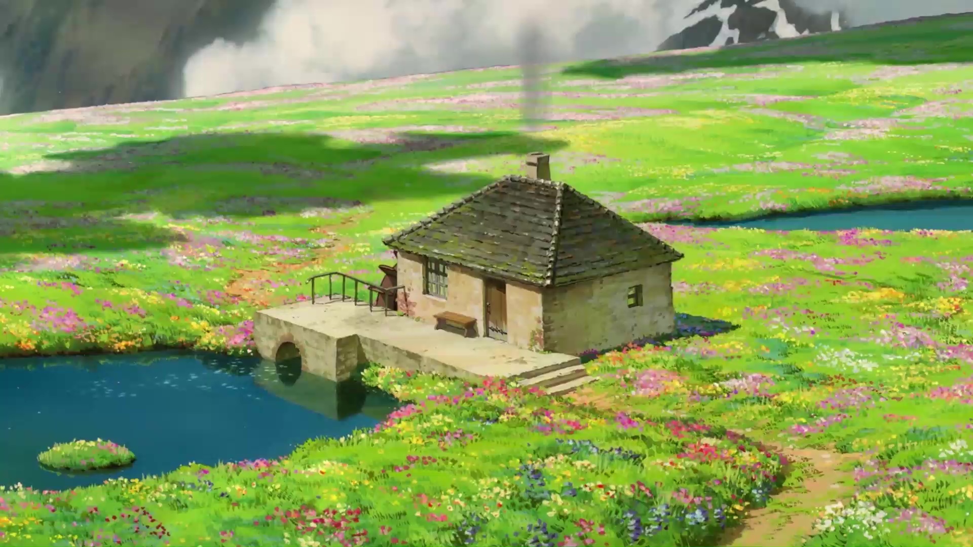 Hình nền động Howl\'s Moving Castle Live Wallpaper đầy màu sắc và sinh động sẽ khiến bạn cảm thấy như mình đang chạm tay vào thế giới phép thuật của Studio Ghibli.