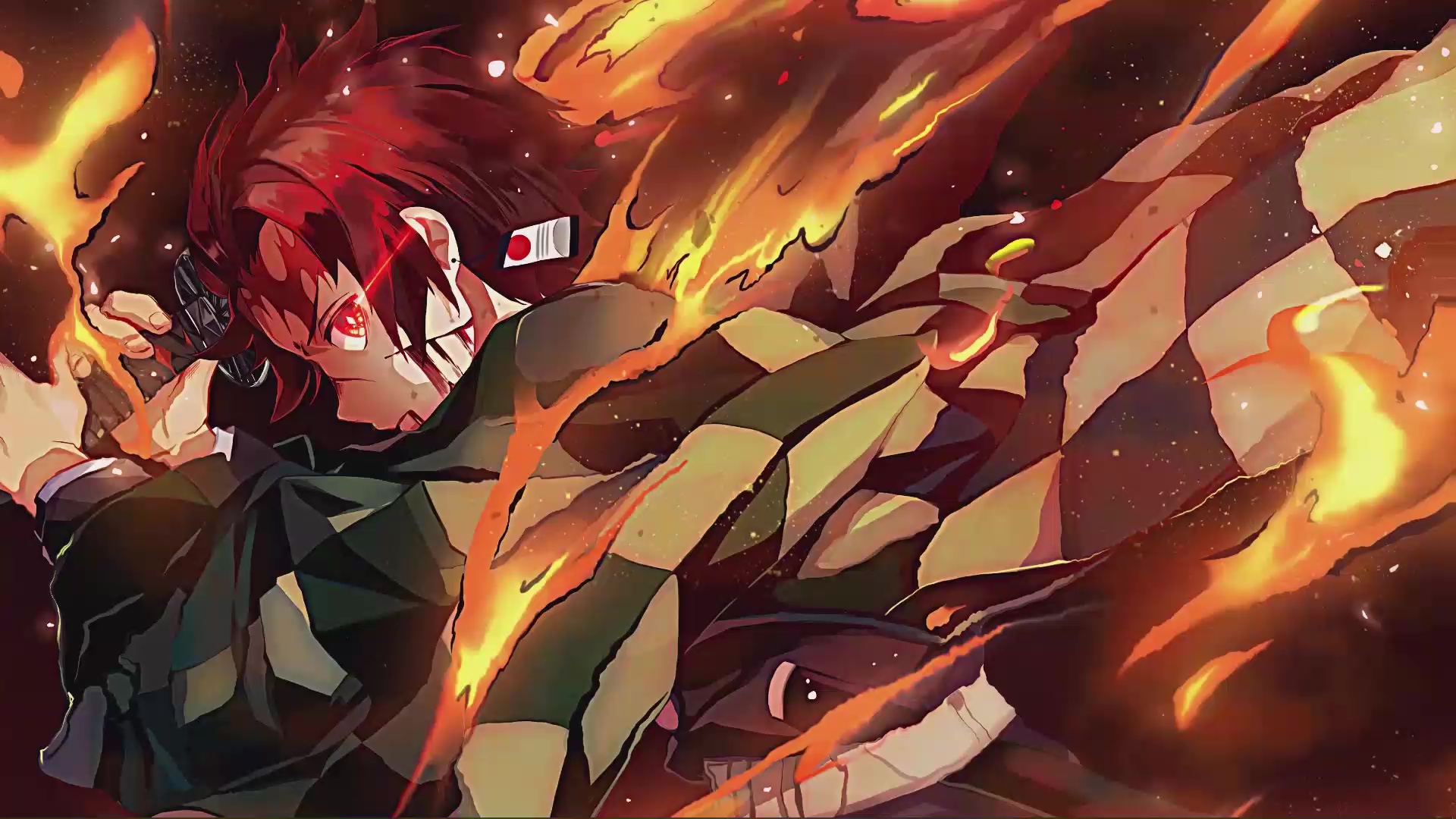 Anime Devil With Fire Effect Wallpaper Download | MobCup