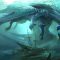 Blue Dragon In Water Live Wallpaper