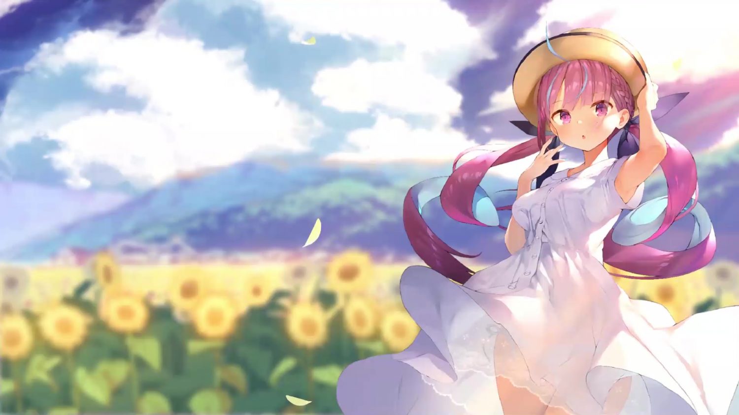 Beautiful Summer Anime, sunflower anime HD wallpaper | Pxfuel