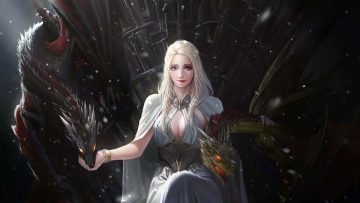 Daenerys Targaryen Wallpaper 4K, Emilia Clarke, Game of Thrones