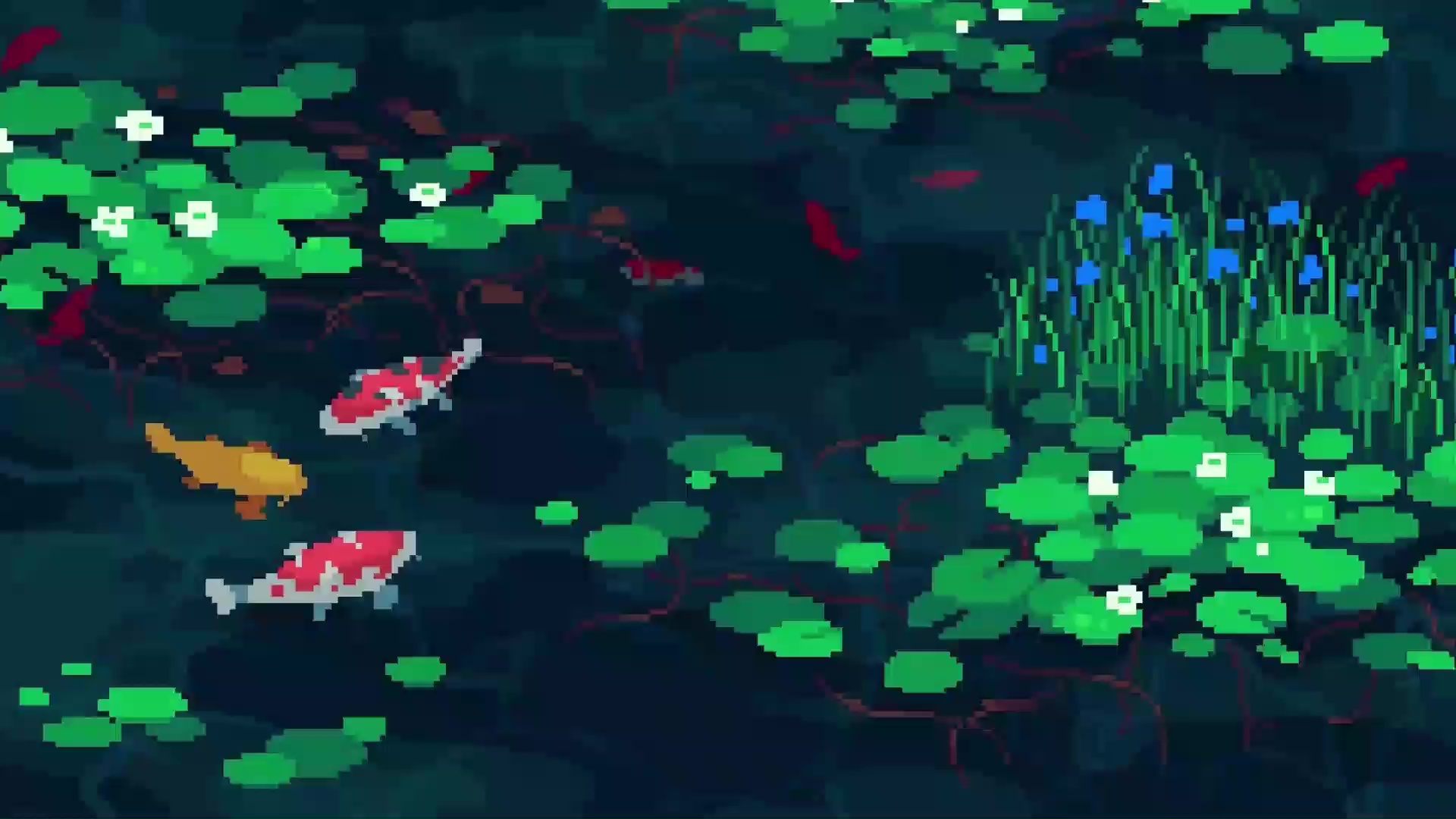 Pixel Koi Pond Live Wallpaper - WallpaperWaifu