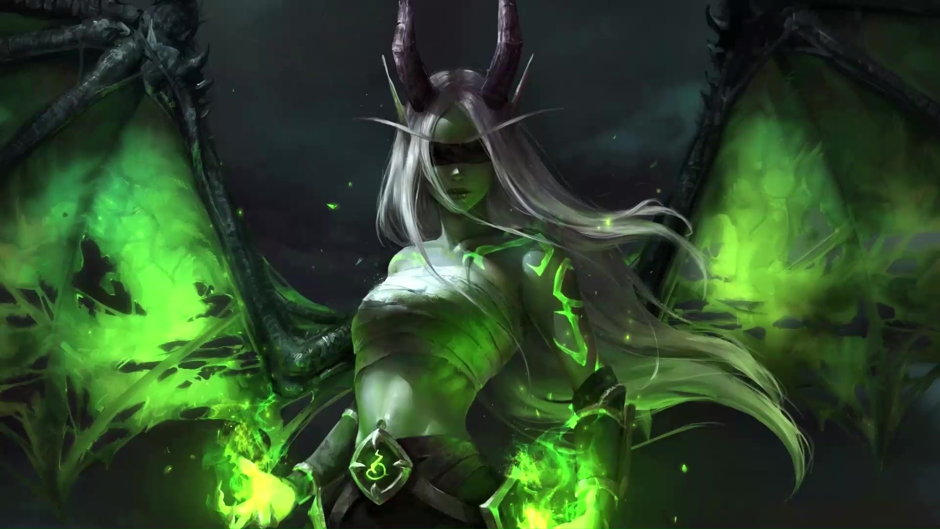 Female Demon Hunter World Of Warcraft Live Wallpaper - WallpaperWaifu