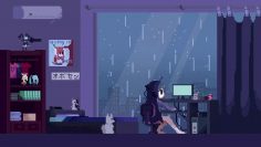 Night City 8 Bit Live Wallpaper Wallpaperwaifu