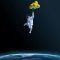 Astronaut Holding Balloons Live Wallpaper