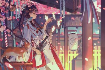 Anime-Girl-Kimono-Cherry-Blossom-Thumb