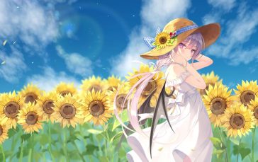 Beautiful-anime-girl-with-sunflowers-thumb