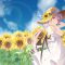 Beautiful Anime Girl With Sunflowers Live Wallpaper