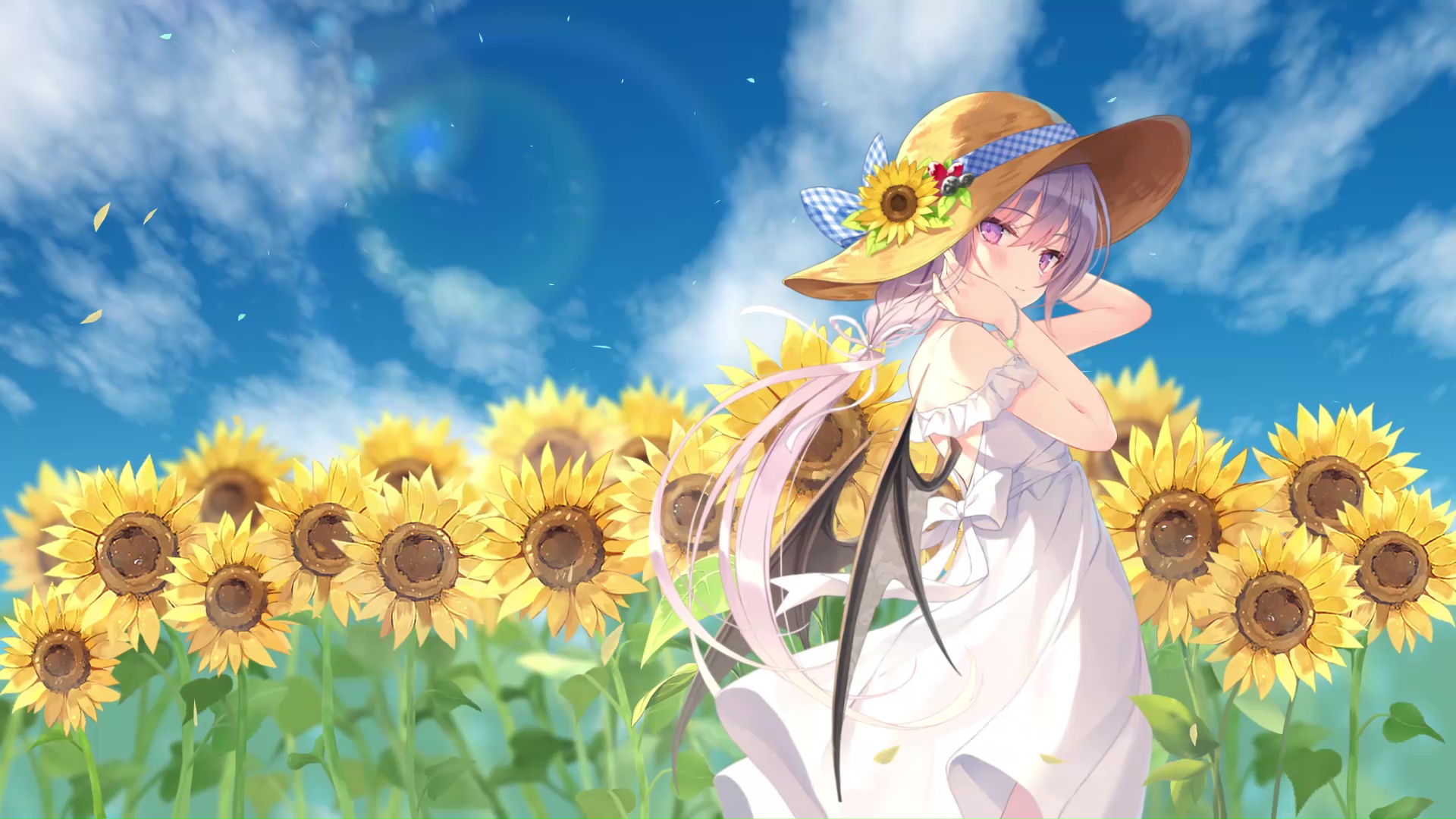 Sunflower Anime Wallpaper