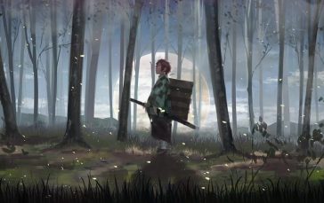 Tanjiro-kamado-in-forest-kimetsu-no-yaiba-thumb