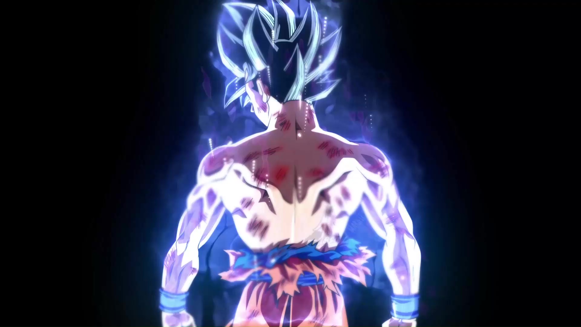 Download wallpaper 1920x1080 blue ultra instinct, goku, dragon