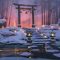 Torii Gate In Snow Live Wallpaper