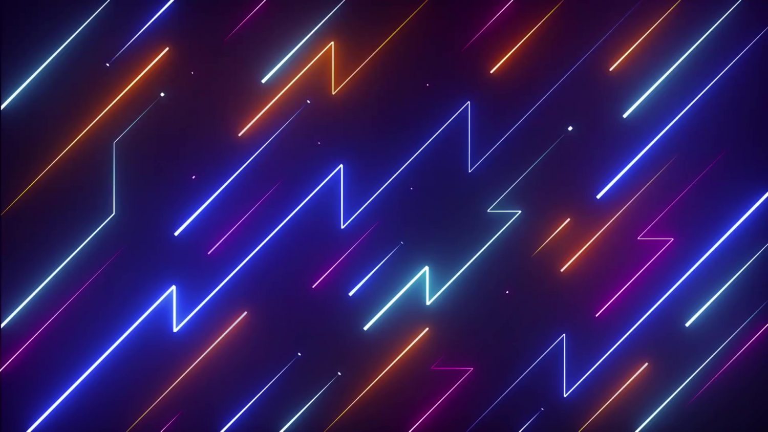 Abstract Glowing Neon Lines Live Wallpaper - WallpaperWaifu