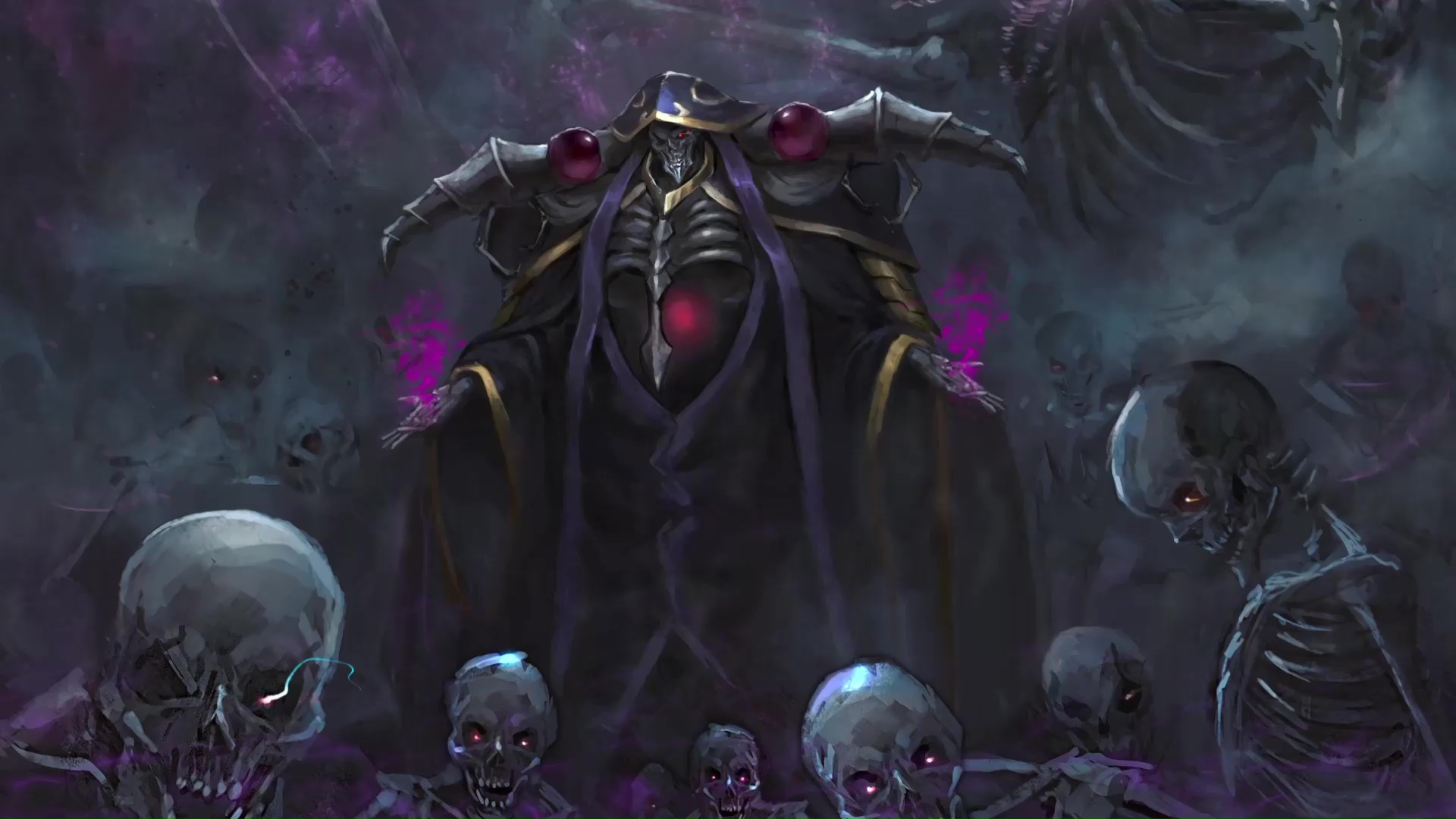 Download Death Knight Ainz Ooal Gown Wallpaper | Wallpapers.com
