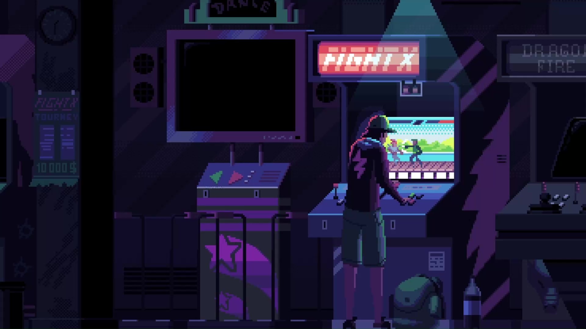 Pixel Art Arcade Wallpaper