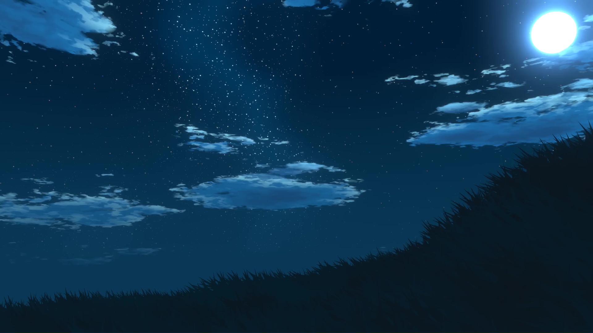 Starry Night Clouds Live Wallpaper - WallpaperWaifu