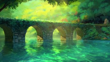 Anime Background River by sidrek on DeviantArt
