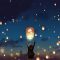 Lanterns In Night Sky Live Wallpaper