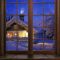 Cozy Winter Cottage In Snow Live Wallpaper