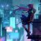Anime Girl Lonely Night City Live Wallpaper