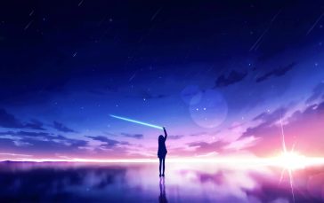 Anime-girl-drawing-shooting-stars-thumb