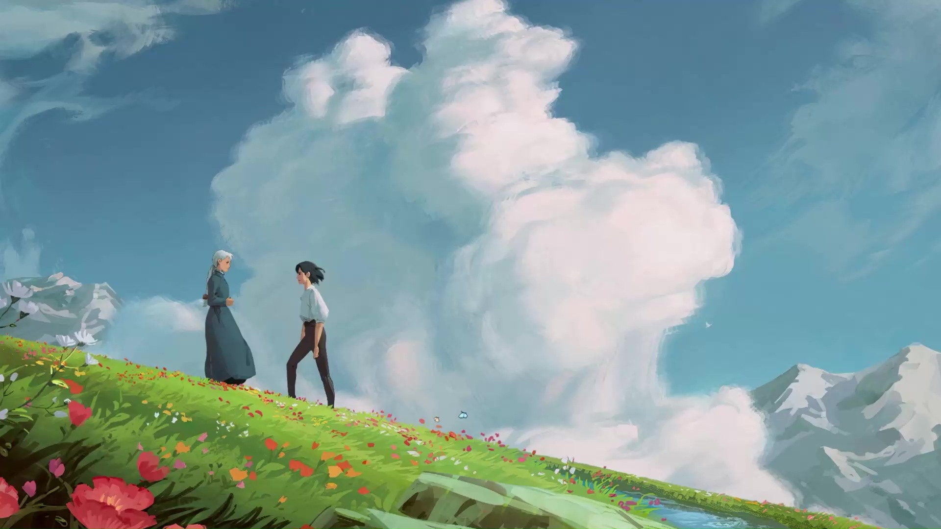 Howl And Sophie Howl's Moving Castle Live Wallpaper - WallpaperWaifu