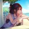 Anime Girl Looking At Beach Live Wallpaper