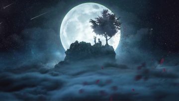 Elden Ring Ranni under the full moon [ Live Wallpaper ] 