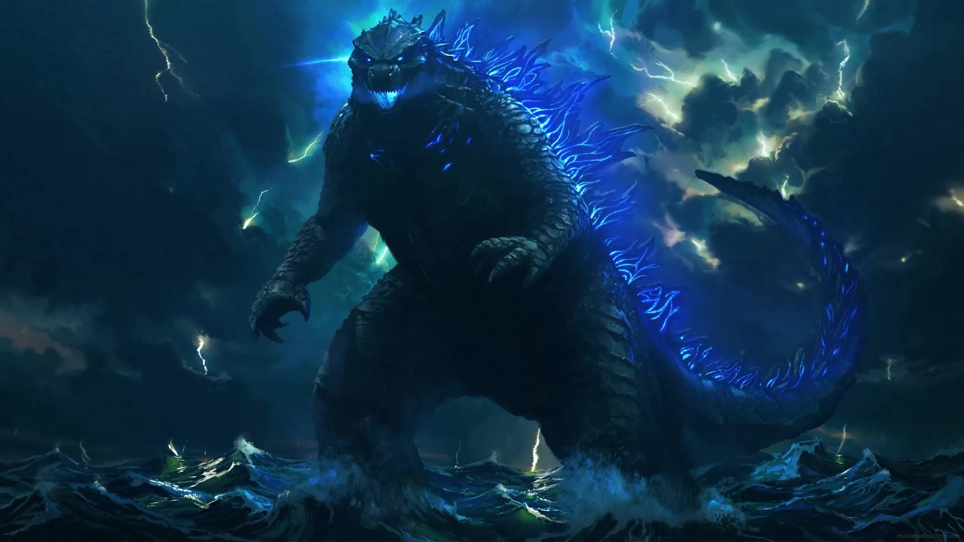 Godzilla Atomic Breath Live Wallpaper WallpaperWaifu