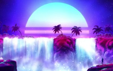 Retro Tropical Synthwave Thumb