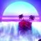 Retro Tropical Synthwave Live Wallpaper