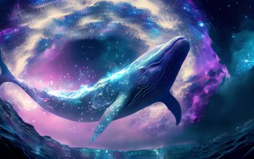 Giant Whale Swimming in a Sea of Stars Thumb