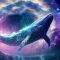 Giant Whale Swimming In A Sea Of Stars Live Wallpaper