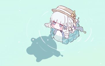 Chibi Ayaka Swimming Genshin Impact thumb