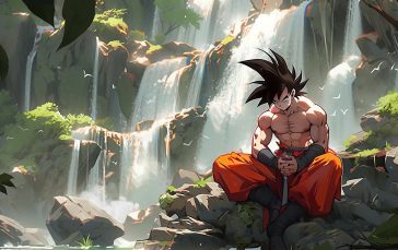 Goku Meditating Dragon Ball Z thumb