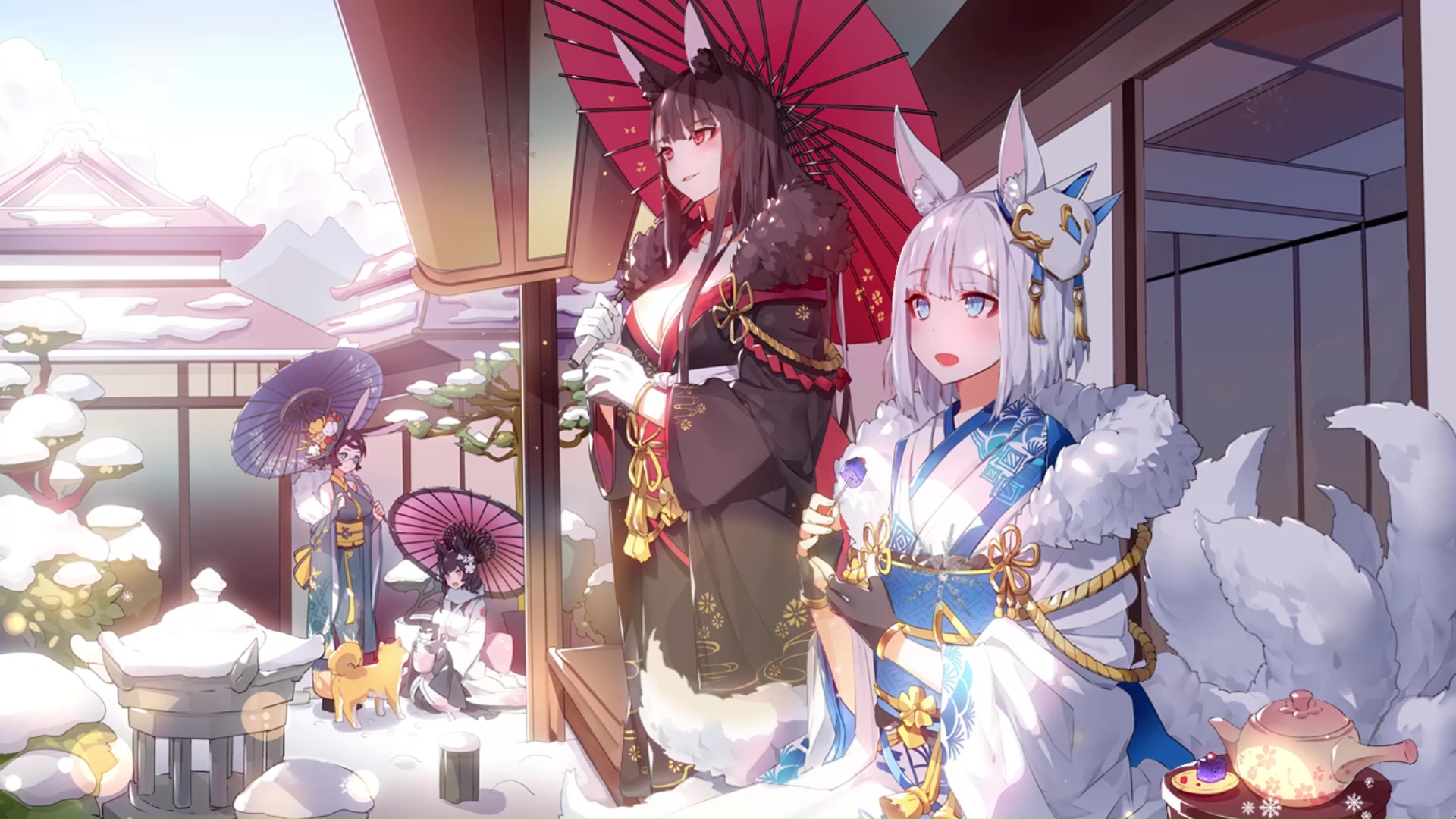 Azur Lane Winter Elegance Live Wallpaper - WallpaperWaifu