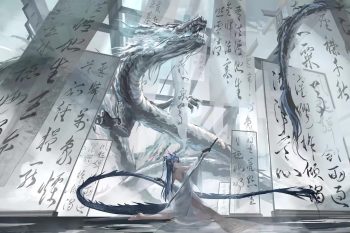 Ling Arknights with Silver Dragon thumb