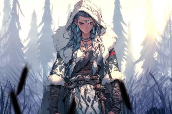 Viking Anime Girl in Snow thumb
