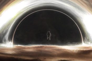 Astronaut Facing Mysterious Black Hole thumb