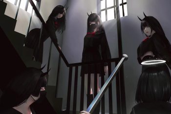 Devil Anime School Girls thumb