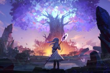 Frieren with Glowing Tree Sousou no Frieren thumb