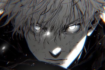 Gojo Satoru Face Monochrome Jujutsu Kaisen thumb