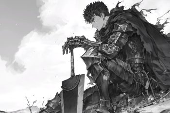 Guts Resting Berserk Monochrome thumb