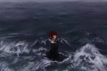 Makima Standing in Ocean Chainsaw Man thumb