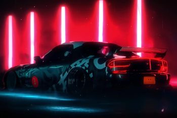 Mazda RX-7 Red Neon Glow thumb