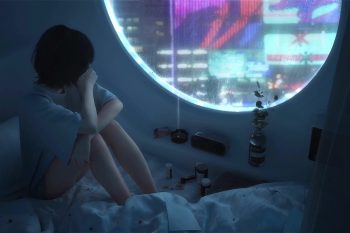 Sleepless Rainy Girl thumb