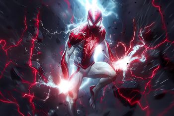 Spiderman Lightning with Red White Suit thumb