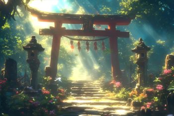 Torii Gate In Sunlight thumb
